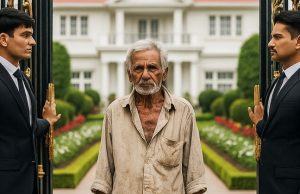 A man in a construction worker’s uniform was turned away at the villa gate—half an hour later, the household was stunned to discover who he really was.