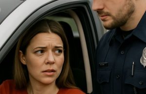 I stopped a woman who was driving at 150 km/h and just wrote her a ticket, but suddenly I noticed something strange under her feet.