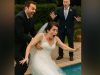 At our wedding, my husband pushed me into a fountain with cold water and burst out laughing: I couldn’t take it and did this…