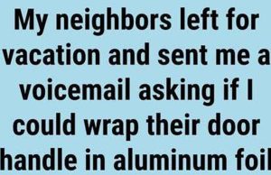 The Unexpected Reason I Wrapped My Neighbors’ Door Handle in Foil